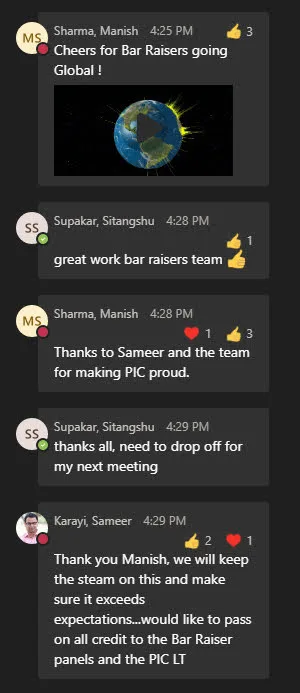 Chat: Designed and ran the company's bar-raiser hiring program