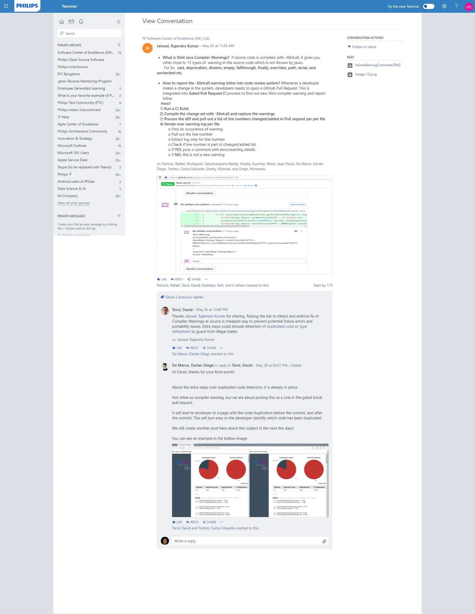 Chat: Led the move of quality checks to the developer's desk